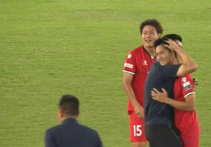 比赛最后时, 了垫底的位